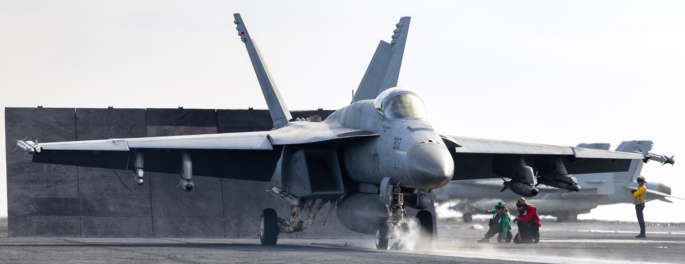 F/A-18 on carrier deck